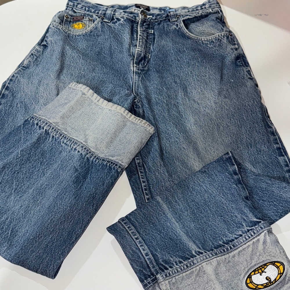 Rare Vintage Color Block Denim Wu Wear‎ Jeans